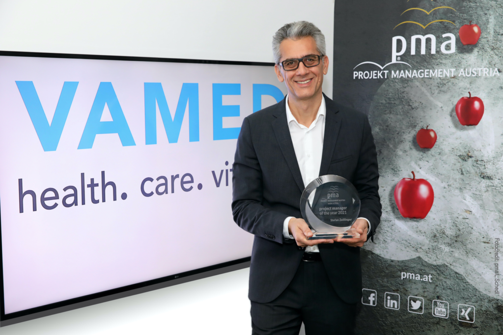 Stefan Zeillinger mit pma award "PM of the Year"