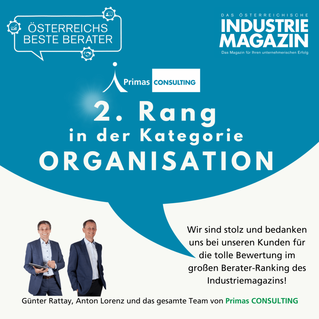 2. Platz Österreichs Beste Berater Industriemagazin