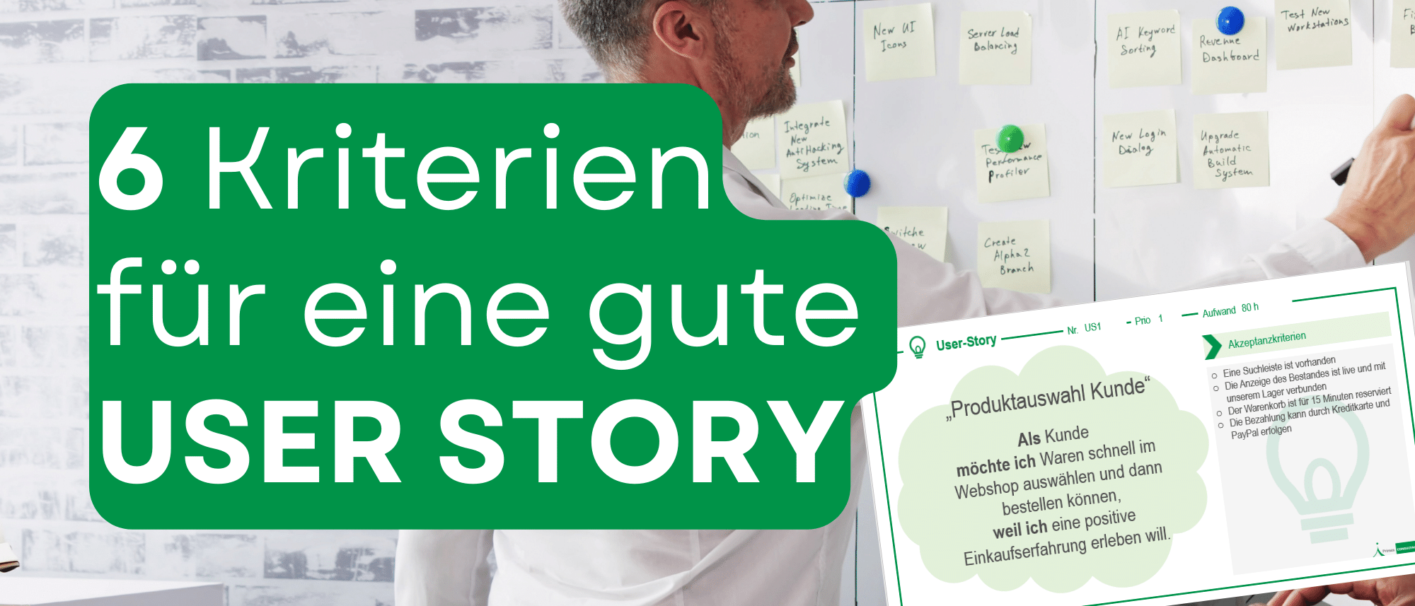 So schreiben Sie eine gute User Story