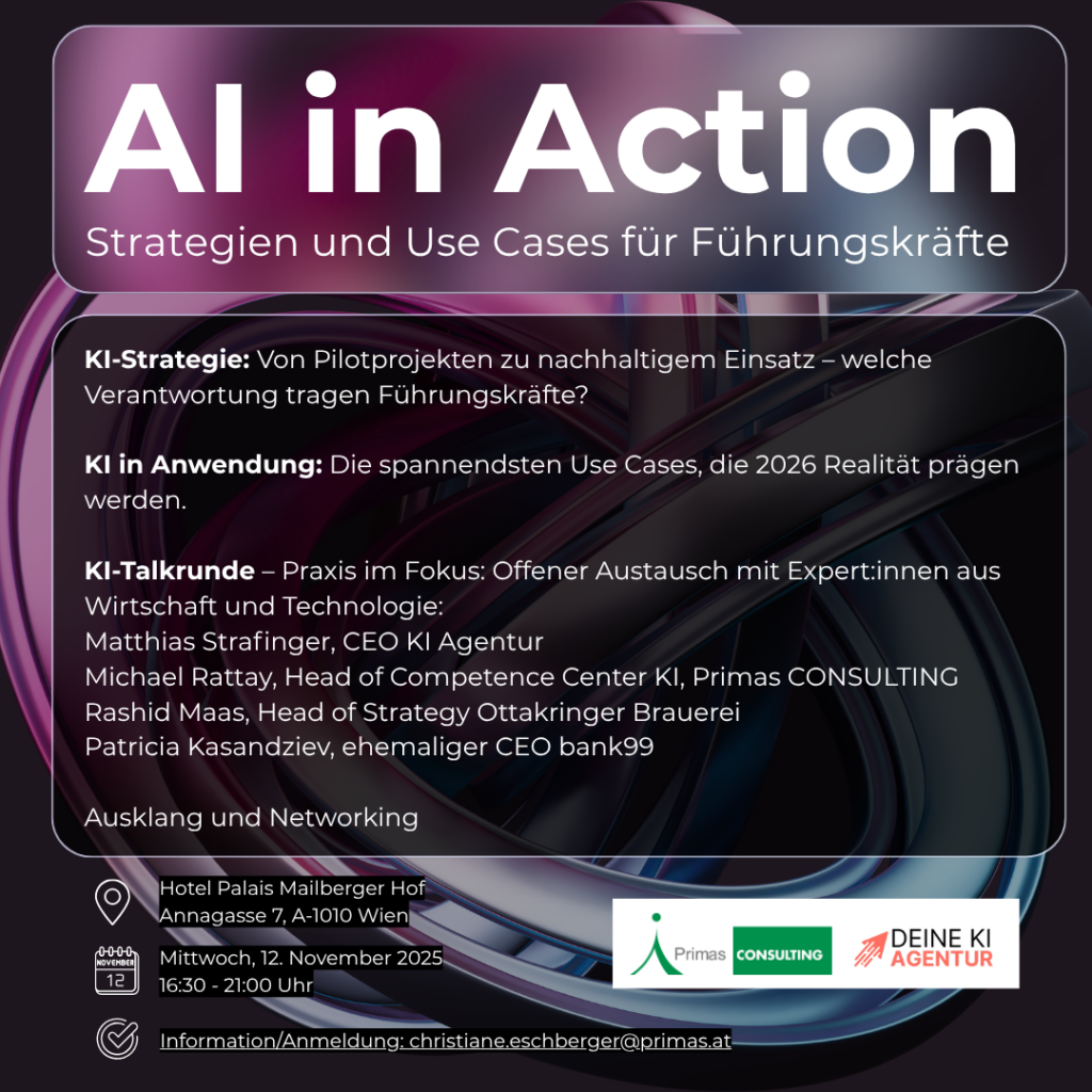 AI in Action - Veranstaltungseinladung